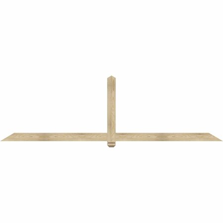 Ekena Millwork Eugene Rough Sawn Timber Gable Bracket, Douglas Fir, 108"W x 31 1/2"H x 2"D x 4"F, 7/12 Pitch GBW108X31X0204EUG00RDF
